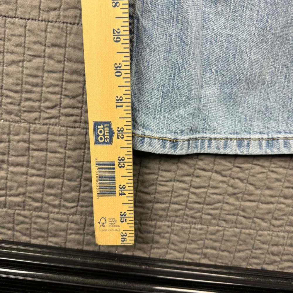 Levis 559 Relaxed Straight Jeans Mens 34x34 (34x32) Light Wash Blue Denim Skater